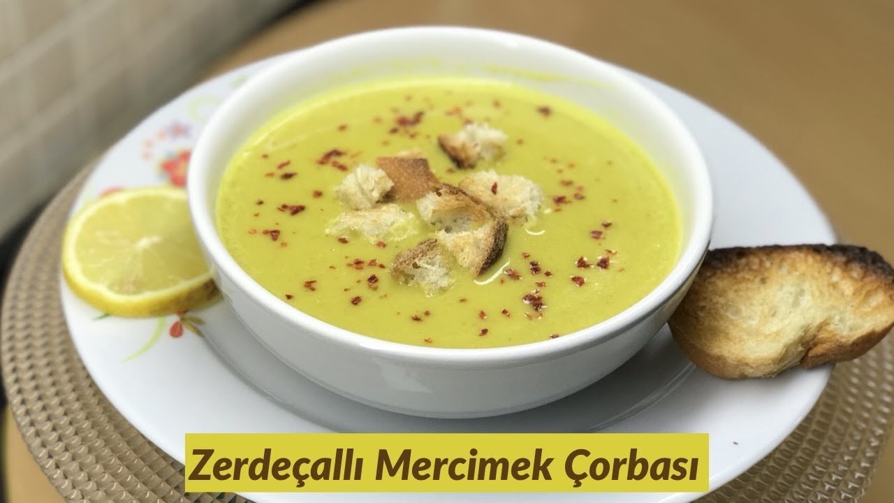 zerdeçallı mercimek çorbası